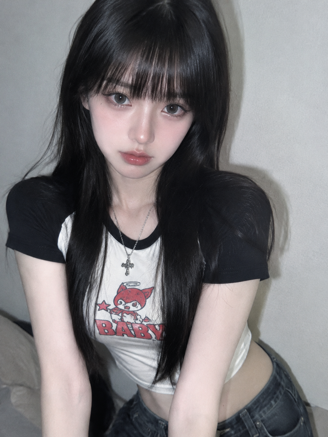 齐刘海少女 示例图